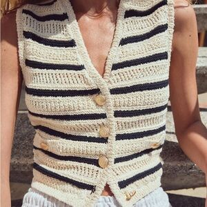 Zara Striped Knot Top